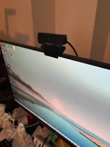 Monitor top camera mount