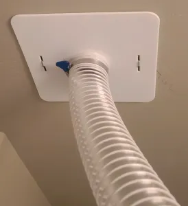 Bathroom Exhaust Vent Cover - 24cm x 24cm - 65mm Hose
