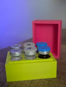 Medicine Vials Box With Lid