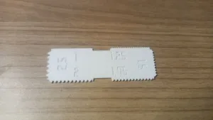 Simple gauges for common thread metric pitches from 1 to 2.5