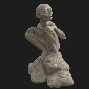 Gollum Sculpture - Lord of the Rings Fan Art