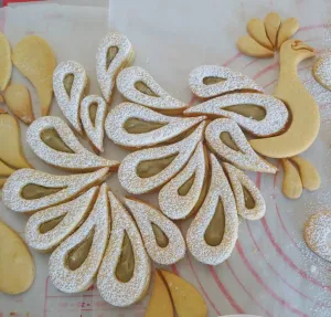 Peacock-shape cookie cutters