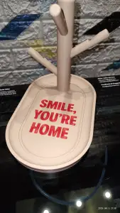 "Smile, You're Home" – Desktop & Entryway Organizer