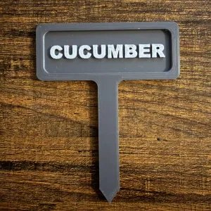 Cucumber Garden Marker | 3D Print 3MF | Easy To Print