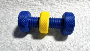 V2 Double-headed knurled bolt and nut