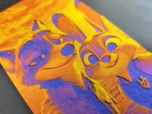 Zootopia took a group photo at sunset.疯狂动物城夕阳下合影