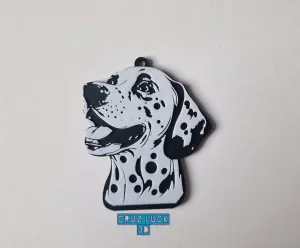 Dalmatian keychain