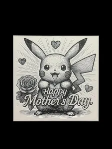Happy Mother's Day Pikachu v5 Hueforge 200x200