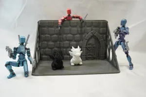 Gothic Cathedral Figurine Shelf Voronoi Style Decor D&D