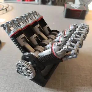 Minature Scale v8-cylinder Engine