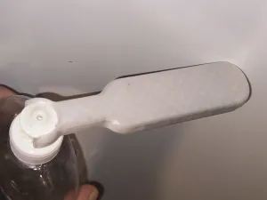Dishwash liquid knob handle