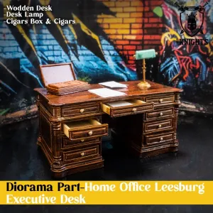Diorama Part-Home Office Desk/ Action Figures/ Dollhouse/ M