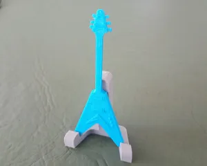 Flying V Guitar miniature with stand