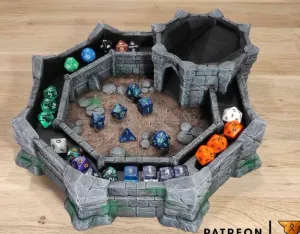 dice tray and tower