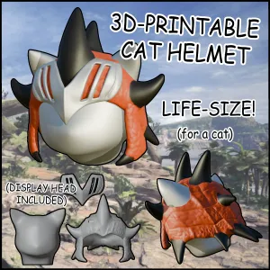 Felyne Rathalos Helm (Simplified)