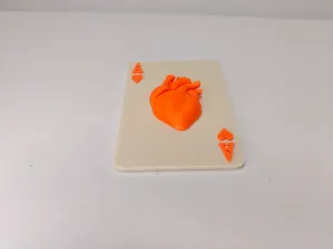 Poker Ornament / Pendant / Toy – Ace of Hearts