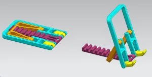 Foldable phone holder