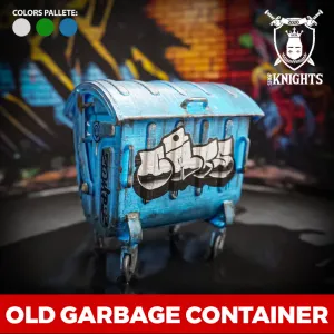 OLD GARBAGE CONTAINER Dumpster Diorama Accessories