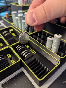 Gridfinity Battery Storage AA to coin cell