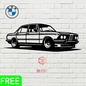 BMW E30 VINTAGE - 2D WALL ART