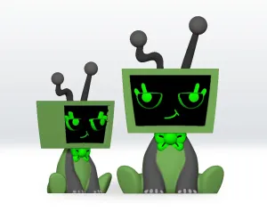Dandy Vee STL file 3D Model Dandys World STL 3D Fanart