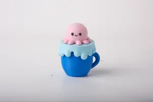 Octopus Clicker Toy with a Cup Base