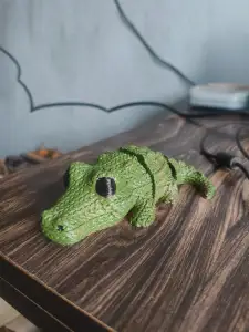 knitted crocodile