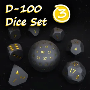 D-100 Dice Set Rounded