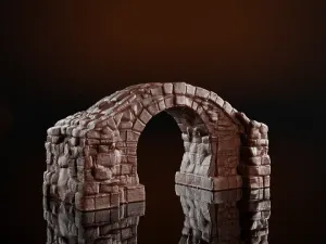 Ruined stone bridge - scatter terrain