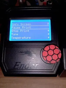 Ender 2 PRO Handle and knob.  Layer thickness 0,2 mm.