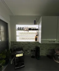 Shelf with LED
