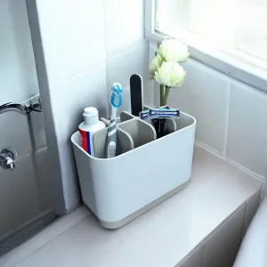 Modern Two-Tone Bathroom and Home Organizer