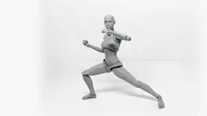 Lady Figure the 3D printed female action figure
