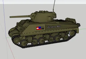 US Army Tank, Medium Tank «Sherman» M4A2
