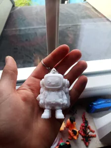 Camping Robot Keychain