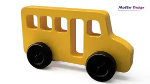 Bus pull along toy