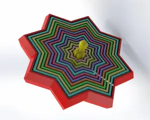 Star Maze Fidget Toy 3D Printable