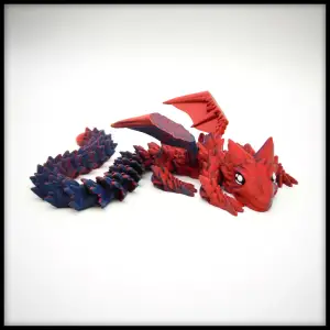 Shardscale Dragon - moveable Wings - Print in Place