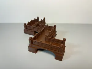 Chinese-style zigzag bridge