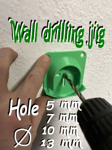 Tool for drilling into the wall