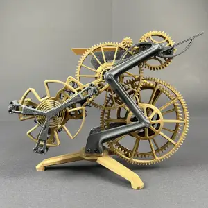 The remontoir gravity escapement mechanism