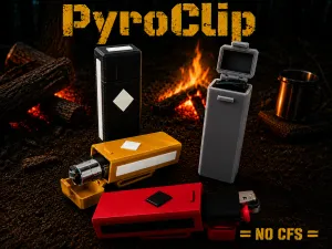 PYROCLIP - TACTICAL LIGHTER HOLDER WITH BELT CLIP