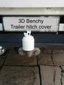 3D Benchy trailer hitch cover