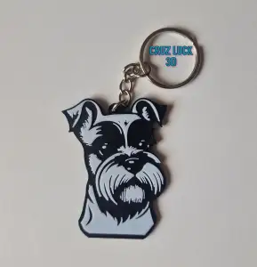 Llavero de Schnauzer miniatura