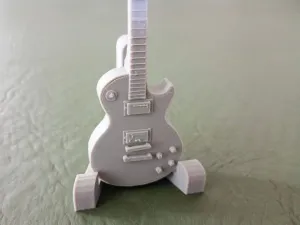 Les paul guitar with support
