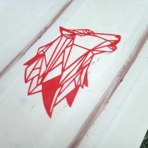 Wolf Wall Art Low Poly