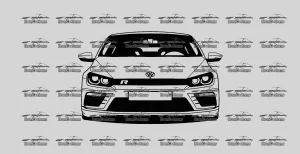 Volkswagen Scirocco Front Lowered