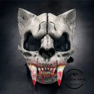 Fangs Skull Face Mask - Cat, Wolf, Bat, Saber