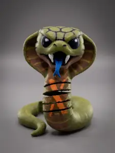 Fun wiggly King Cobra Snake