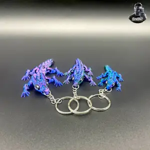 Baby Bull Dragon Keychain - Flexi - Print in Place